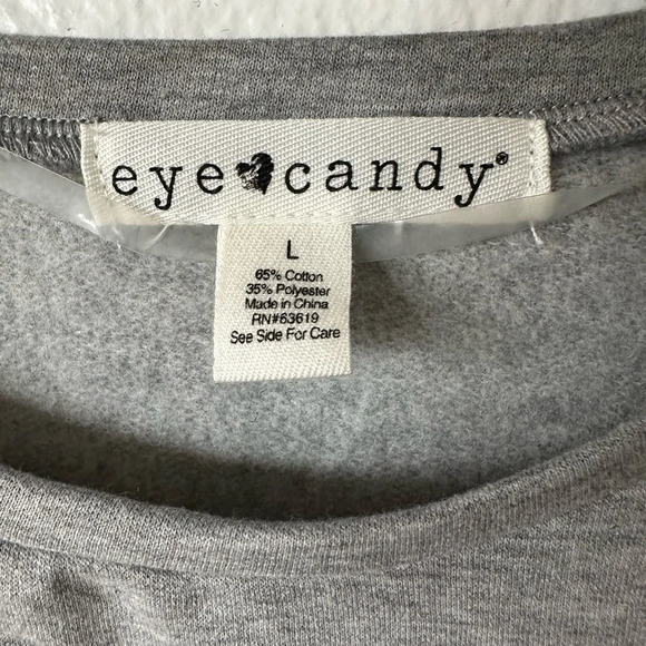 EYE CANDY Pull Over Gay Long Sleeves Crew Neckline Top Large BNWT - Picture 5 of 7